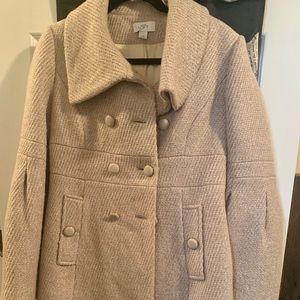 NWOT Ann Taylor LOFT Bell Sleeve Pea Coat